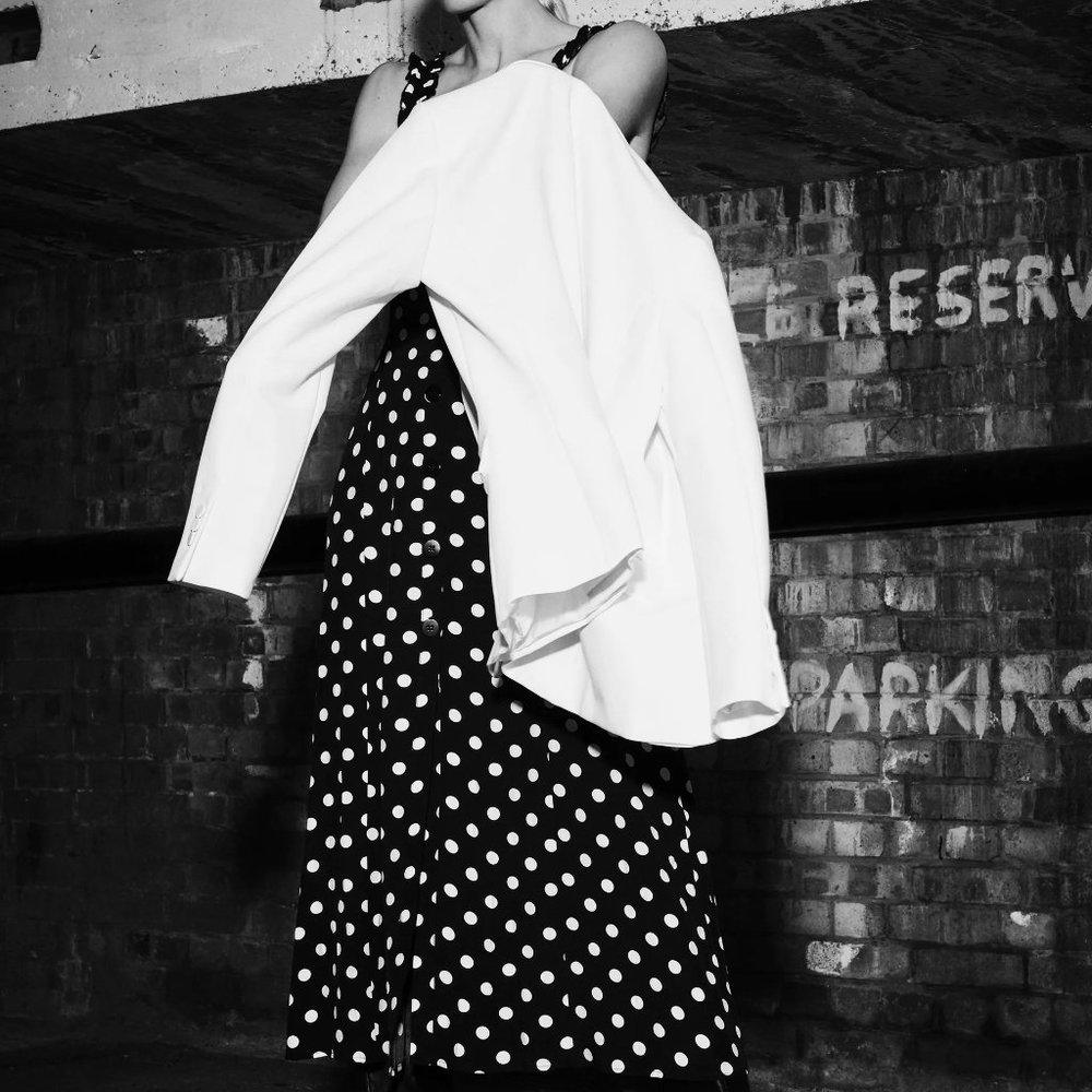 Zara polka dot dress (NWT, XS)